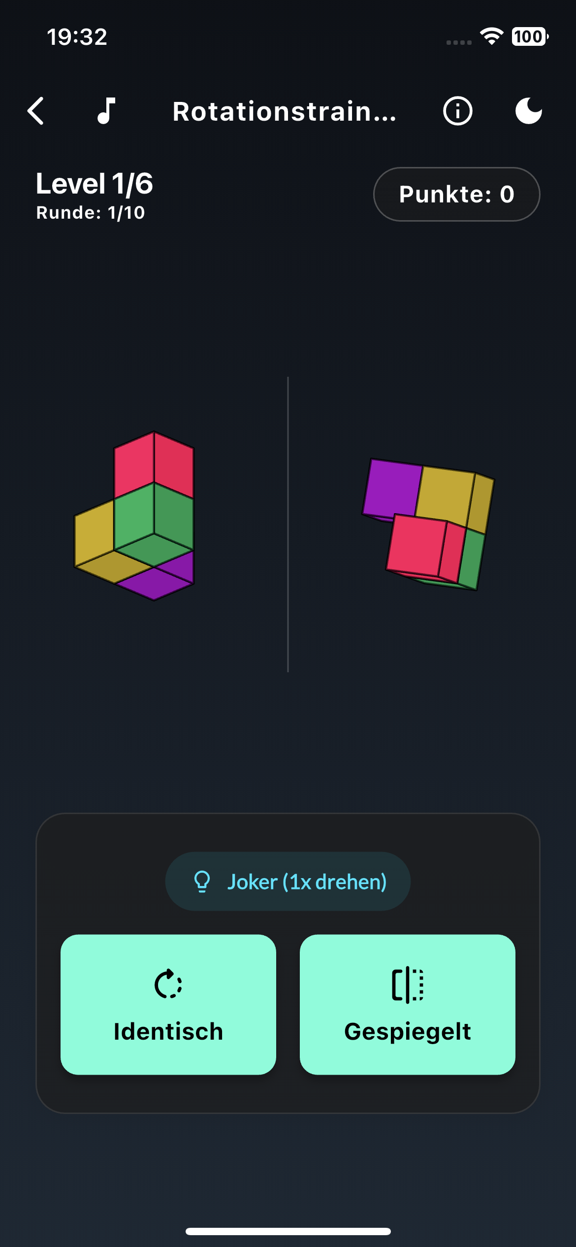 Mentale Rotation Werkzeug